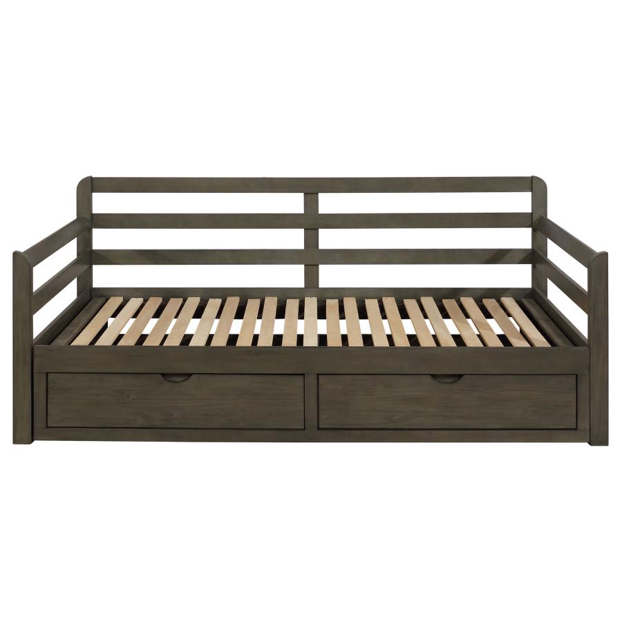 Sorrento 2-drawer Twin XL Daybed with Extension Trundle Grey - 305706