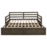 Sorrento 2-drawer Twin XL Daybed with Extension Trundle Grey - 305706