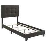 Mapes Upholstered Twin Panel Bed Charcoal - 305746T