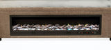 Senna Upholstered Eastern King Audio Flame Visualizer Bed Brown - 305811KE