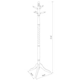 Riona 6 Hook Freestanding Wood Coat Rack Hat Hanger Merlot - 3058