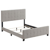 Fairfield Upholstered Eastern King Panel Bed Beige - 305952KE