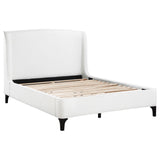 Mosby Upholstered Eastern King Wingback Bed Snow - 306020KE
