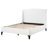 Mosby Upholstered Eastern King Wingback Bed Snow - 306020KE