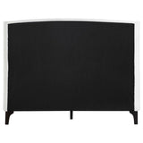 Mosby Upholstered Eastern King Wingback Bed Snow - 306020KE