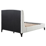 Mosby Upholstered Eastern King Wingback Bed Snow - 306020KE