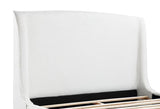 Mosby Upholstered Eastern King Wingback Bed Snow - 306020KE