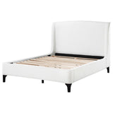 Mosby Upholstered Queen Wingback Bed Snow - 306020Q