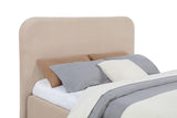 Anders Upholstered Eastern King Storage Lift Platform Bed Beige - 306037BEIKE