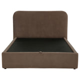 Anders Upholstered Eastern King Storage Lift Platform Bed Chocolate - 306037CHKE