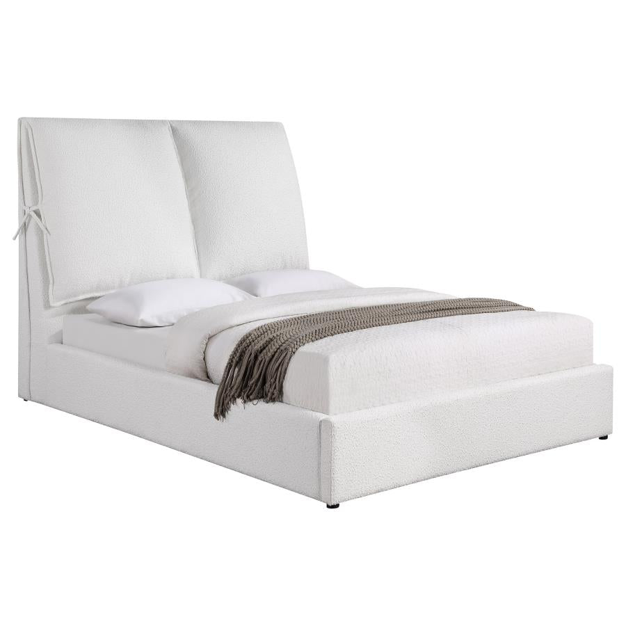 Gwendoline Upholstered Queen Panel Bed White - 306040Q