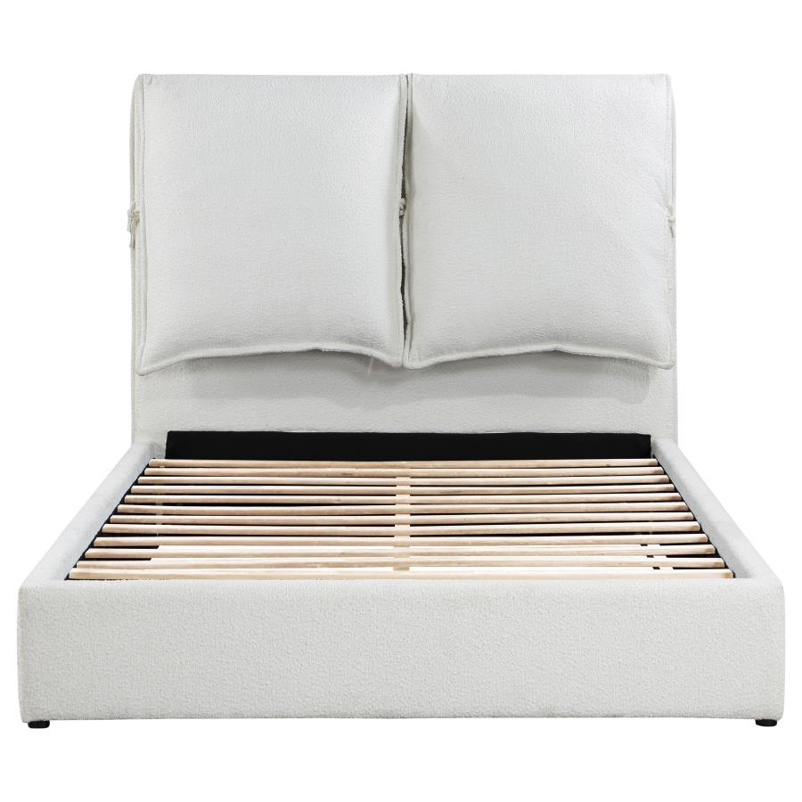 Gwendoline Upholstered Queen Panel Bed White - 306040Q