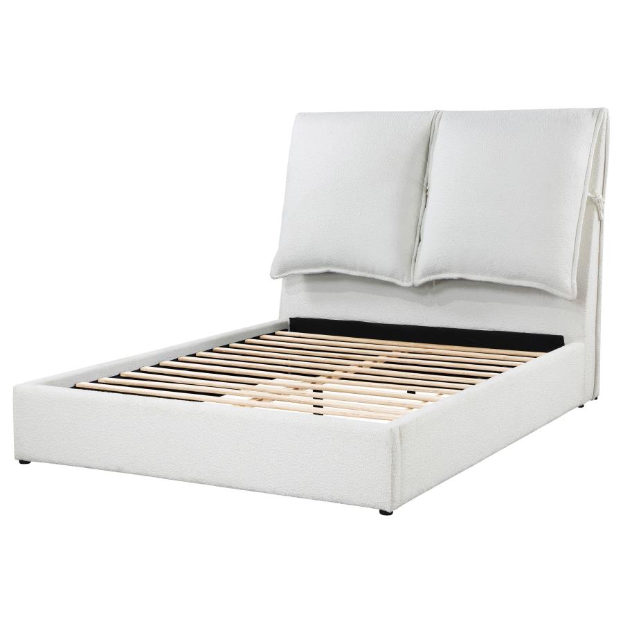 Gwendoline Upholstered Queen Panel Bed White - 306040Q