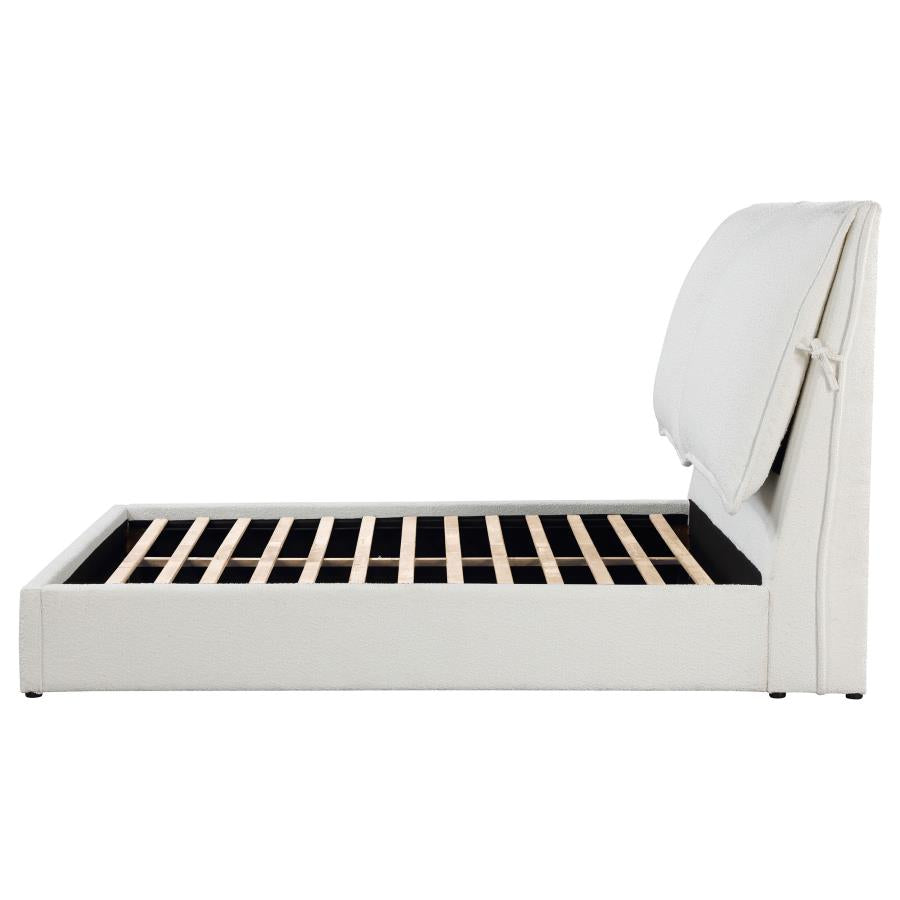 Gwendoline Upholstered Queen Panel Bed White - 306040Q