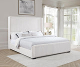Natasha 65-inch Upholstered California King Bed Cream - 306051KW