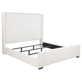 Natasha 65-inch Upholstered California King Bed Cream - 306051KW