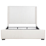 Natasha 65-inch Upholstered California King Bed Cream - 306051KW