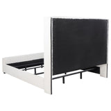 Natasha 65-inch Upholstered California King Bed Cream - 306051KW