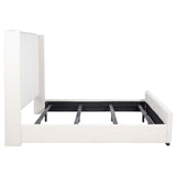 Natasha 65-inch Upholstered California King Bed Cream - 306051KW