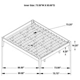 Hounslow California King Universal Platform Bed White - 306128KW