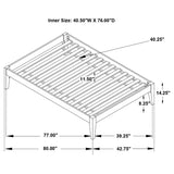 Hounslow Twin Universal Platform Bed White - 306128T