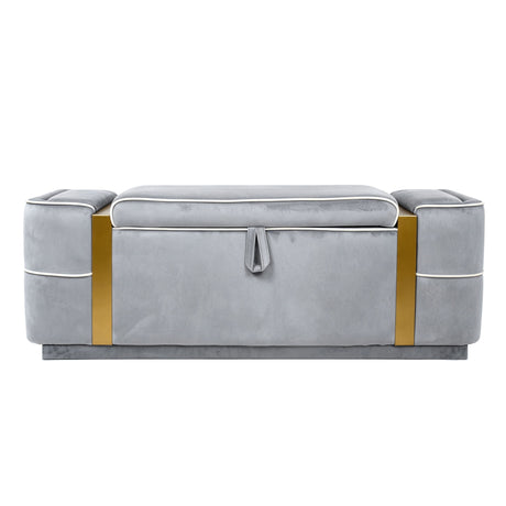 Storage Bench Upholstered Ottoman Bed End Bench With Lift Top Storage