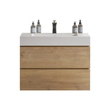 Alice - Bathroom Vanity With Sink, Large Storage, Wall Mounted, Floating