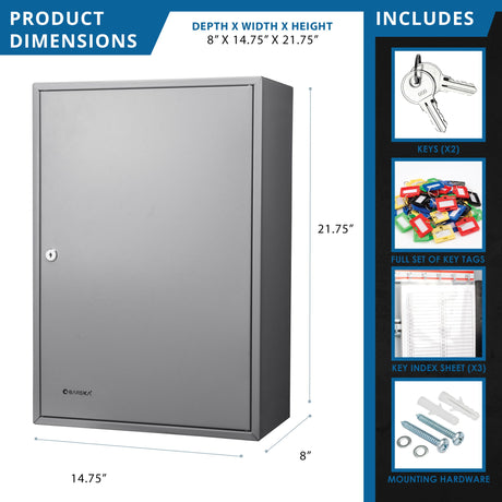 Adjustable Key Cabinet With Lock