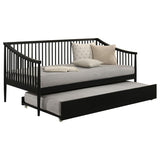 Delgado Windsor Twin Wood Daybed with Trundle Black - 310027