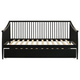Delgado Windsor Twin Wood Daybed with Trundle Black - 310027
