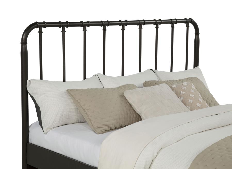 Rocco All Wood Water Pipe Open Frame Eastern King Bed Dark Bronze - 310035KE