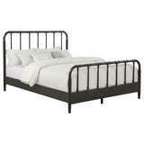 Rocco All Wood Water Pipe Open Frame Queen Bed Dark Bronze - 310035Q