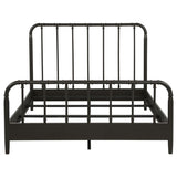Rocco All Wood Water Pipe Open Frame Queen Bed Dark Bronze - 310035Q