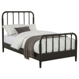 Rocco All Wood Water Pipe Open Frame Twin Bed Dark Bronze - 310035T