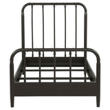 Rocco All Wood Water Pipe Open Frame Twin Bed Dark Bronze - 310035T