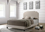Tamarac Upholstered Full Panel Bed Beige - 310061F