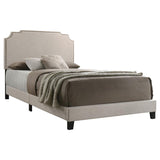 Tamarac Upholstered Full Panel Bed Beige - 310061F