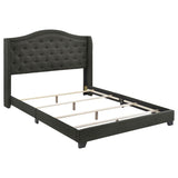 Sonoma Upholstered Full Wingback Bed Grey - 310072F