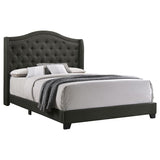 Sonoma Upholstered Full Wingback Bed Grey - 310072F