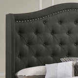 Sonoma Upholstered Full Wingback Bed Grey - 310072F