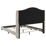 Sonoma Upholstered Full Wingback Bed Beige - 310073F