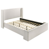Alamosa Boucle Upholstered Queen Wingback Bed White - 310078Q