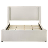 Alamosa Boucle Upholstered Queen Wingback Bed White - 310078Q