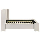 Alamosa Boucle Upholstered Queen Wingback Bed White - 310078Q