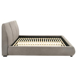 Mokena 46-inch Upholstered California King Platform Bed Taupe - 310090KW