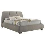Mokena 46-inch Upholstered Queen Platform Bed Taupe - 310090Q