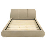 Mokena 46-inch Upholstered California King Platform Bed Brown - 310091KW