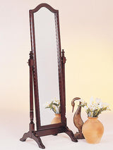 Cabot Wood Adjustable Full Length Cheval Mirror Merlot - 3103
