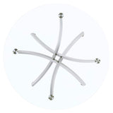 Declan - Round Top Dining Table - Chrome