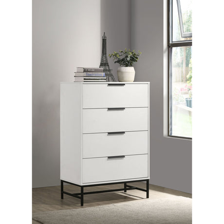 Taraval - 4 Drawer Chest - White